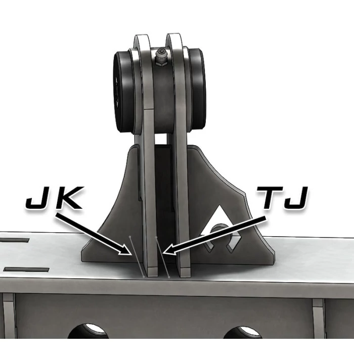 Artec Industries® - Jeep TJ Weld On UCA Brackets for Low Pro Front Truss Daystar Bushings 7/16" Bolt Size