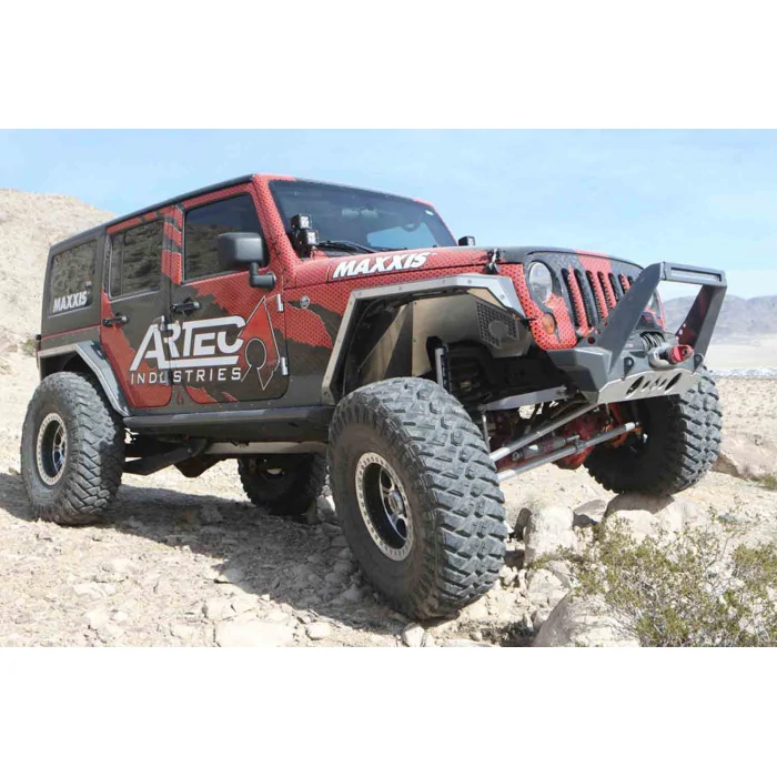 Artec Industries® - Raw Front Vented Inner Fenders with Cut Outs for 2007-2018 Jeep Wrangler JK
