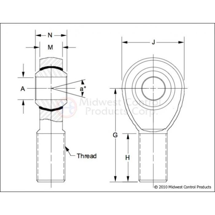 Artec Industries® - 3/4" Left hand 5/8" Reverse Rod End Kit