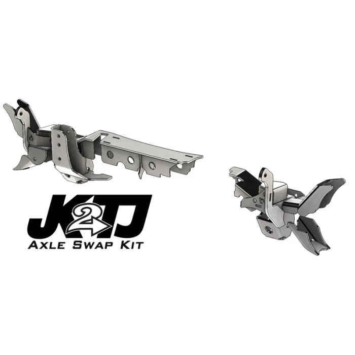 Artec Industries® - JK2TJ Front Axle Swap Kit Dana 44 Rubicon LCA Brackets with Standard Hole