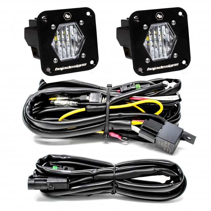 Baja Designs® - LED Light Pods S1 Pair Wide Cornering LED Flush Mount Backup Kit