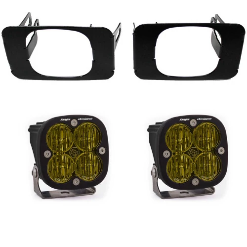 Baja Designs® - Squadron SAE Amber Fog Light Pocket Kit Ford