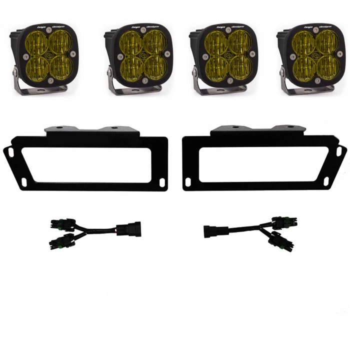 Baja Designs® - Squadron SAE Amber Fog Light Pocket Kit