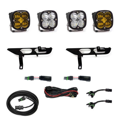Baja Designs® - Squadron SAE/Pro Fog Pocket Light Kit Amber/Pro