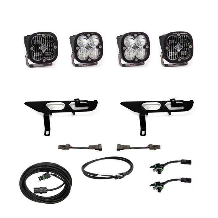 Baja Designs® - Squadron SAE/Pro Fog Pocket Light Kit Clear/Pro DC, Up with DRL