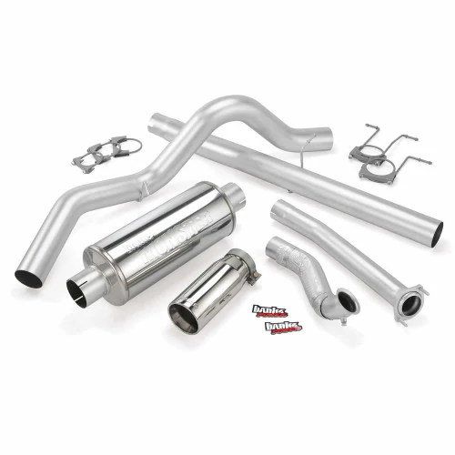 Banks Power® - Monster Exhaust System Single Exit Chrome Tip 94-97 Ford 7.3L ECLB Ford