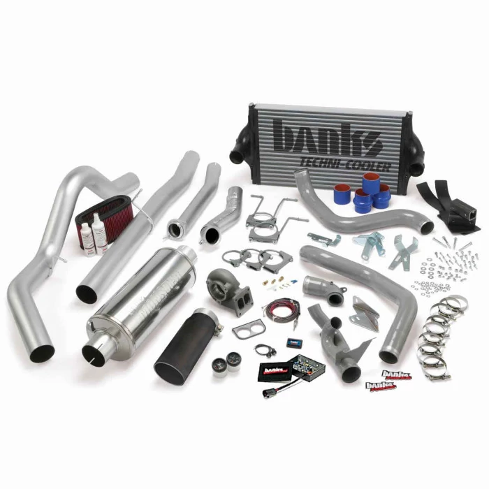 Banks Power® - PowerPack Bundle Complete Power System Without ttoMind Engine Calibration Module Black Tail Pipe 94-97 Ford 7.3L CCLB Automatic Transmission Ford