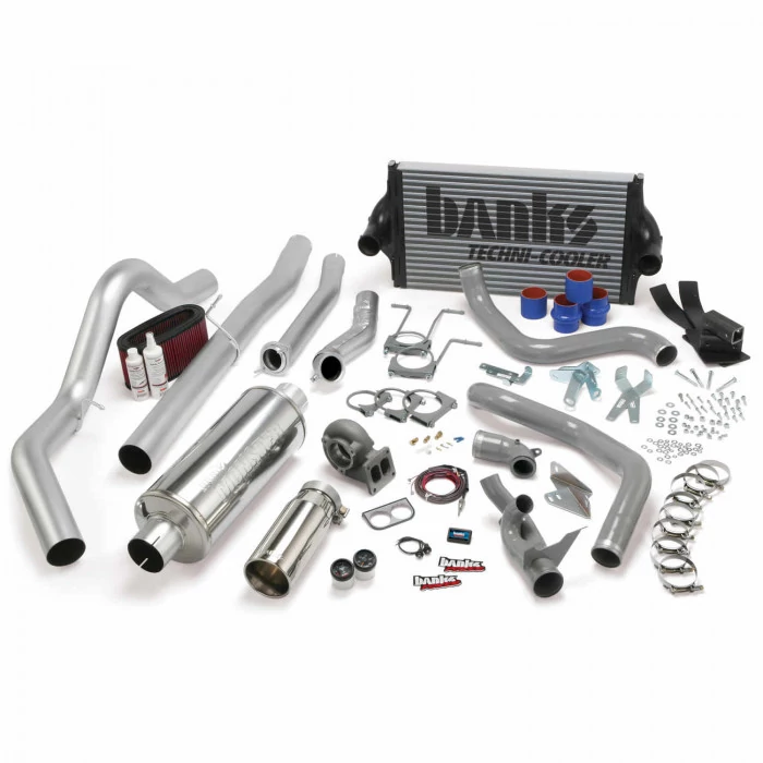 Banks Power® - PowerPack Bundle Complete Power System Without ttoMind Engine Calibration Module Chrome Tail Pipe 94-97 Ford 7.3L CCLB Manual Transmission Ford