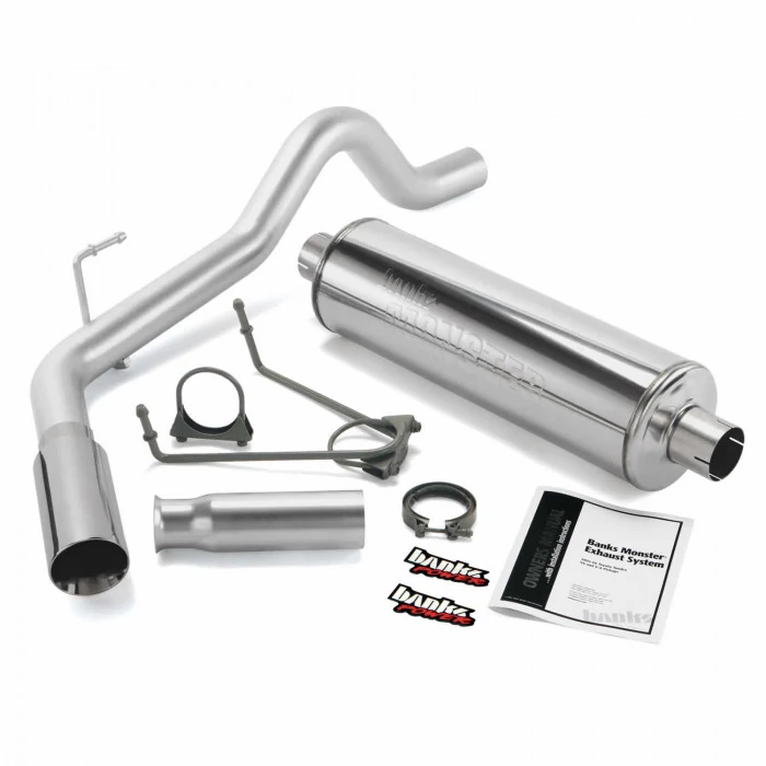 Banks Power® - Monster Exhaust System Single Exit Chrome Tip 00-06 Toyota 3.4L 4.0L 4.7L Tundra Toyota Tundra
