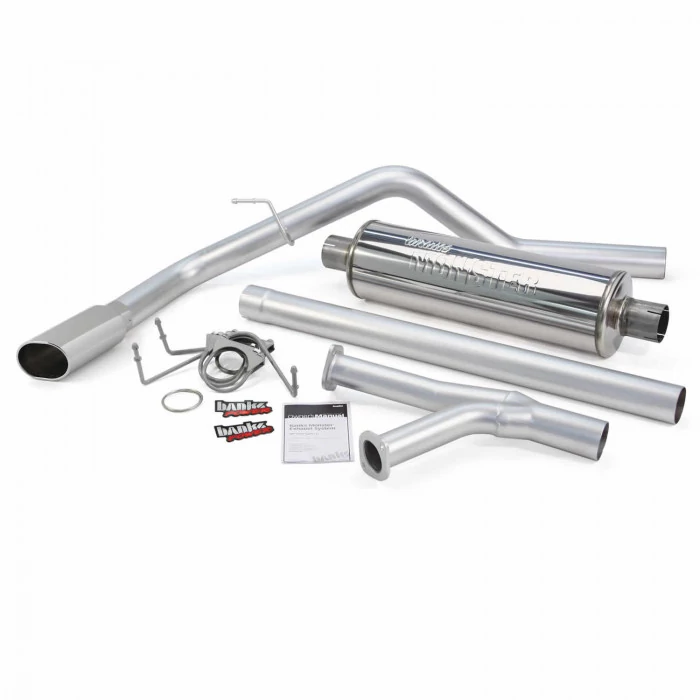 Banks Power® - Monster Exhaust System Single Exit Chrome Tip 09-19 Toyota Tundra 4.6/5.7L DCMB-CMSB Toyota Tundra