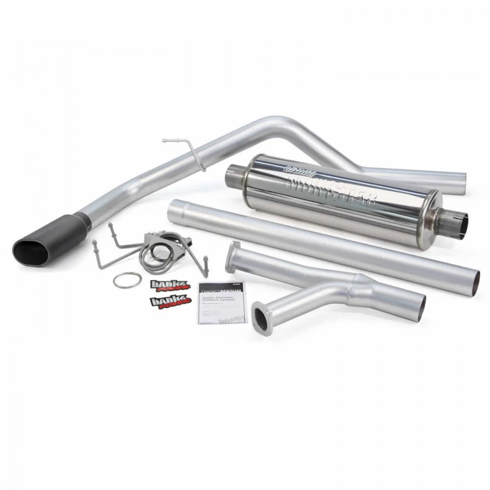 Banks Power® - Monster Exhaust System Single Exit Black Tip 09-19 Toyota Tundra 4.6/5.7L DCMB-CMSB Toyota Tundra