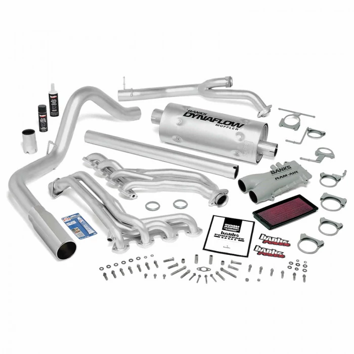 Banks Power® - PowerPack Bundle Complete Power System Chrome Tip 93-97 Ford 460 Extended Cab Manual Transmission Ford