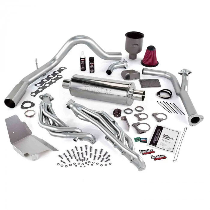 Banks Power® - PowerPack Bundle With AutoMind ModuleSingle Exit Exhaust Chrome Tip 99-04 Ford 6.8 Truck EGR Early Catalytic Converter Ford
