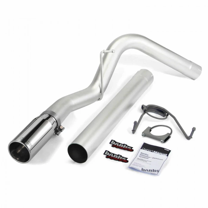 Banks Power® - Monster Exhaust System Single Exit Chrome Tip 14-18 Ram 6.7L CCSB