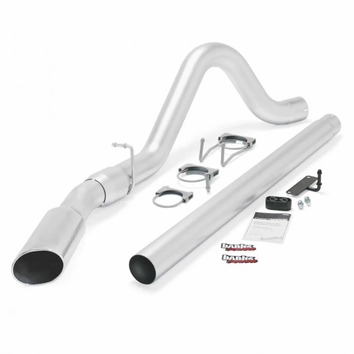 Banks Power® - Monster Exhaust System Single Exit Chrome Tip 08-10 Ford 6.4L ECSB-CCSB to Ford