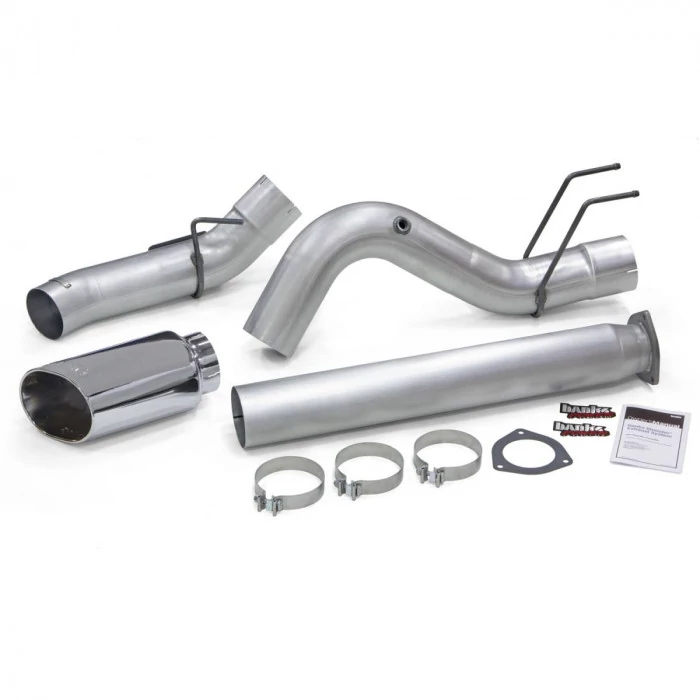 Banks Power® - Monster Exhaust System 5-inch Single Exit Chrome Tip 2017-Present Ford F250/F350/F450 6.7L Ford
