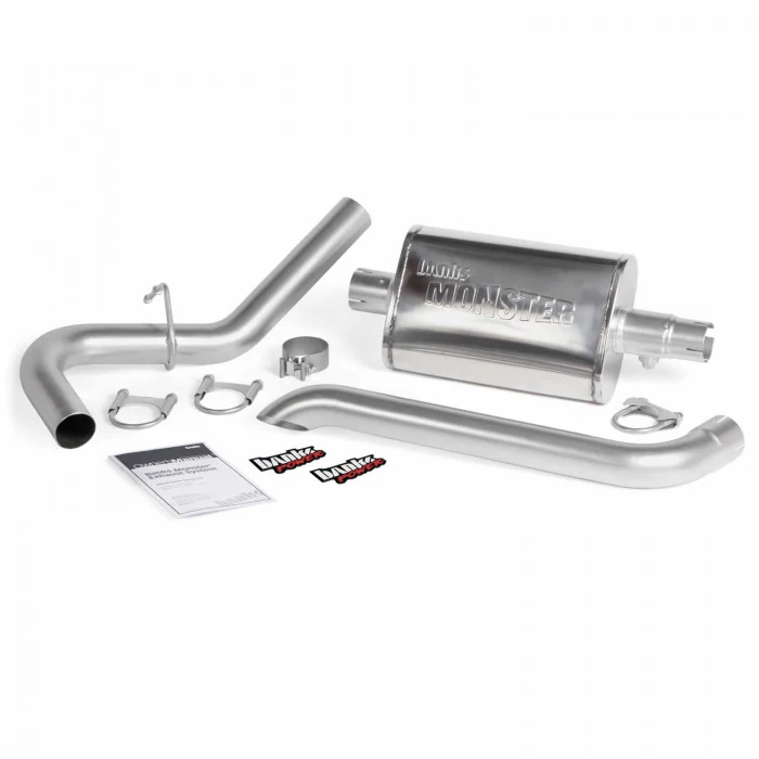 Banks Power® - Monster Exhaust System Single Exit Turndown 87-01 Jeep 4.0L Cherokee Jeep Cherokee