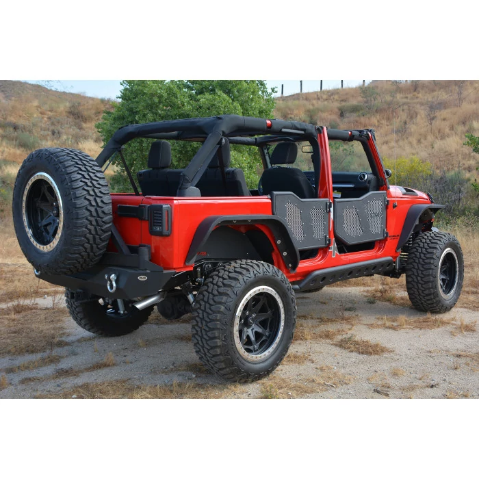 DV8 Offroad - Aluminum Mesh Inserts for Front JK Rock Doors