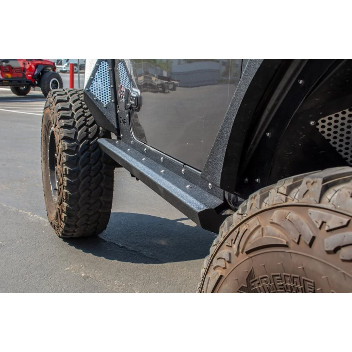 DV8 Offroad - Rocker Guards with Rock Skins