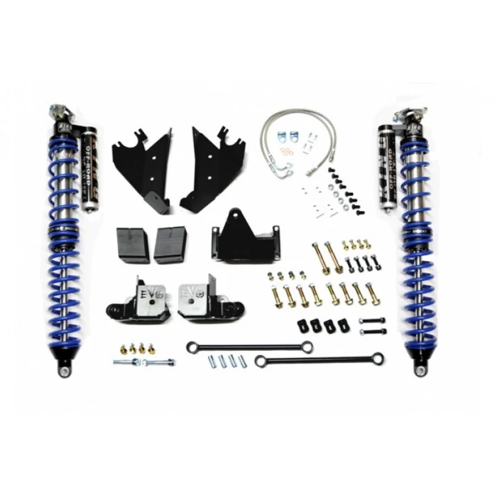 Evo Mfg - Black Rear Bolt on Coilover Kit  with C/Os and Aftermarket Rear Axle
