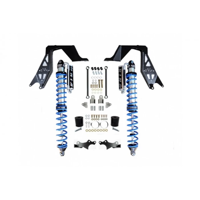 Evo Mfg - Black Front Bolt-On Coilover Kit with Comp Adjuster
