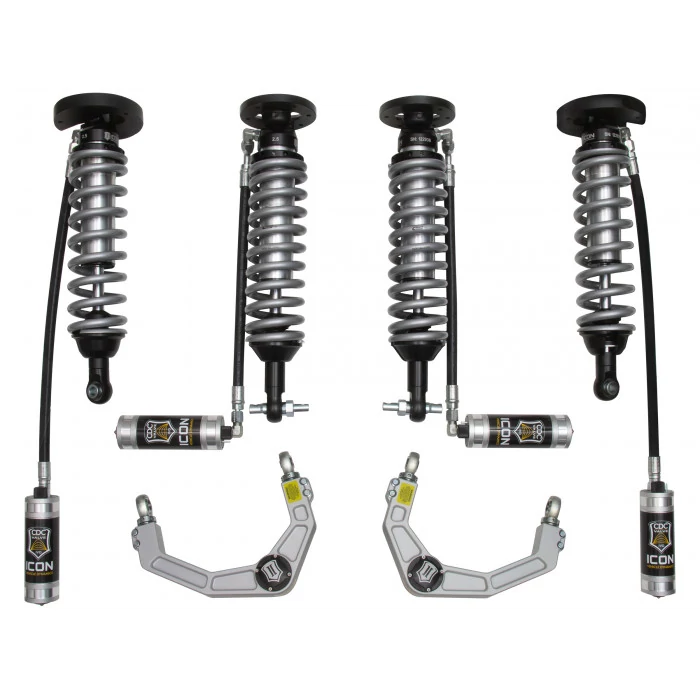 Icon Vehicle Dynamics® - 0.75-2.25" Front/Rear Lift Coilover Kit with Billet UCA