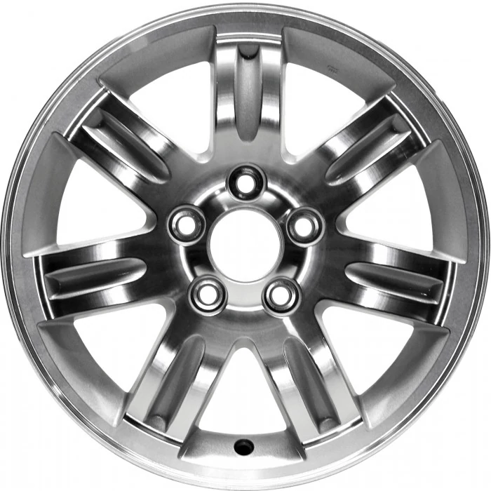 Replacement - 16x6.5 7 Spoke Machined with Silver Vents Alloy Factory Wheel (Remanufactured) for Honda
