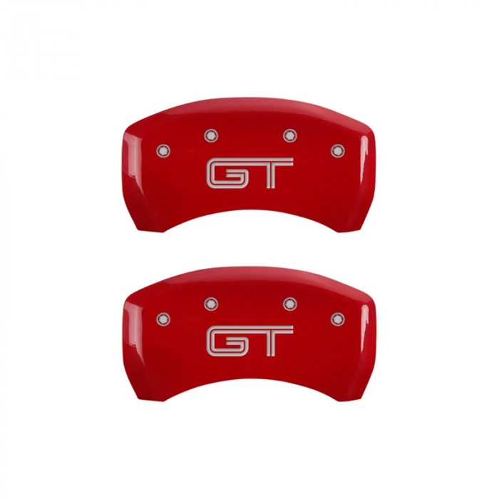 MGP® - Red Caliper Covers with Mustang/GT (S197) Engraving