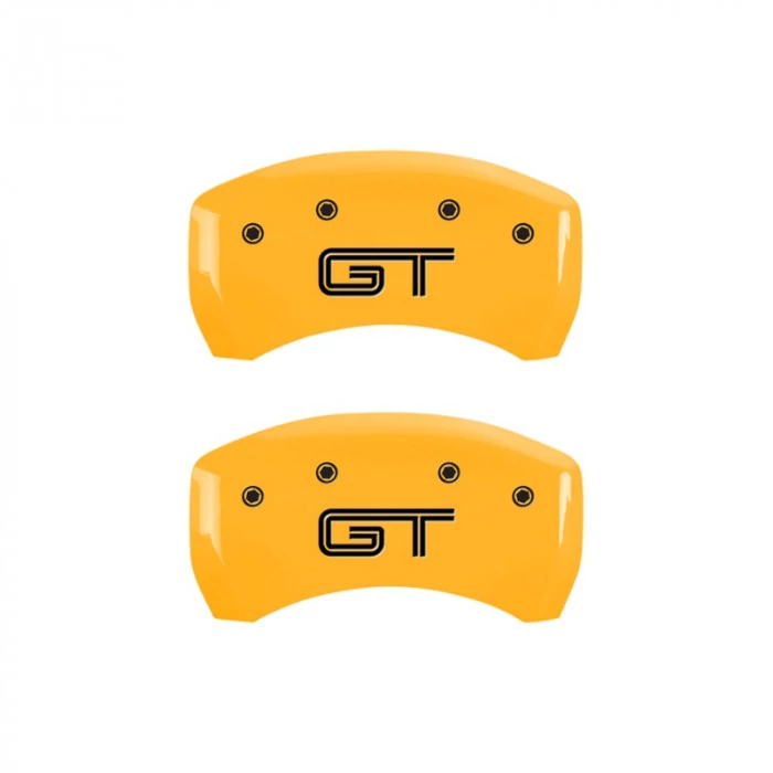 MGP® - Yellow Caliper Covers with Mustang/GT (S197) Engraving
