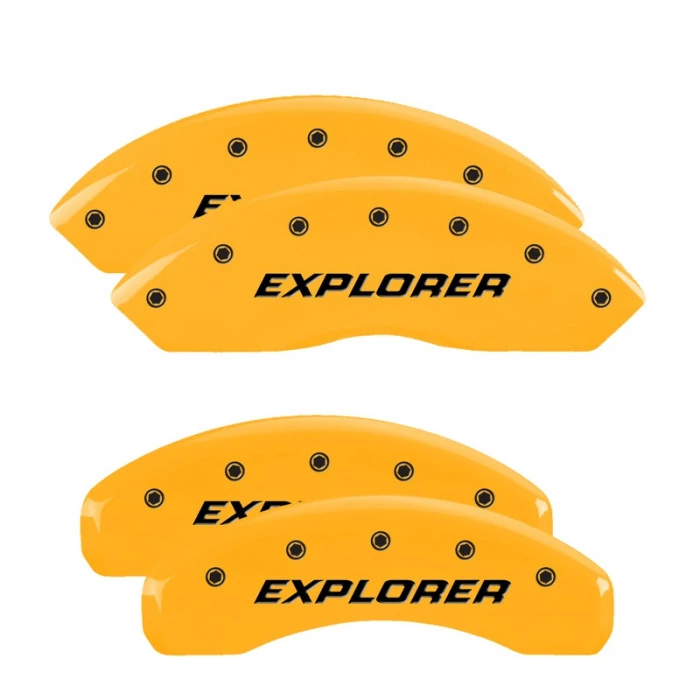 MGP® - Yellow Caliper Covers with Explorer (Pre-2011) Engraving