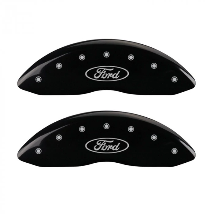 MGP® - Black Caliper Covers with Ford Oval Logo Engraving