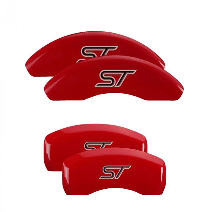 MGP® - Red Caliper Covers with ST (No Bolts) Engraving