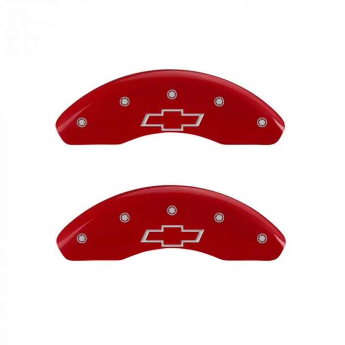 MGP® - Red Caliper Covers with Bowtie Engraving