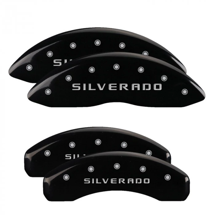 MGP® - Black Caliper Covers with Silverado Engraving