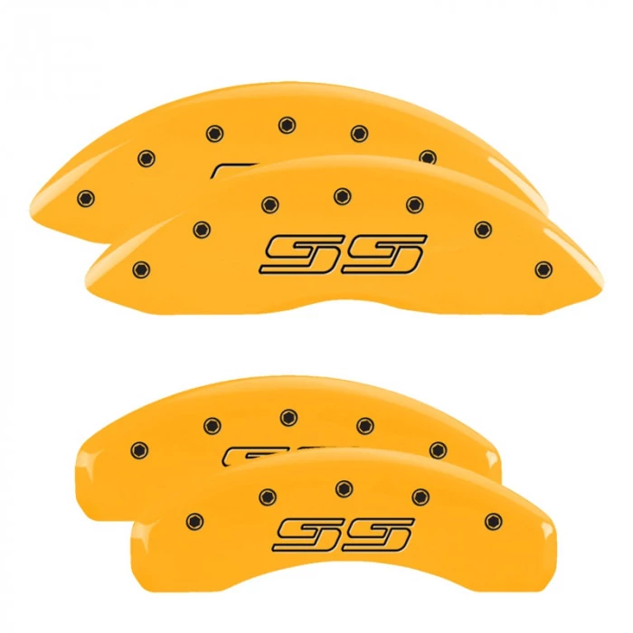 MGP® - Yellow Caliper Covers with SS (Avalanche) Engraving