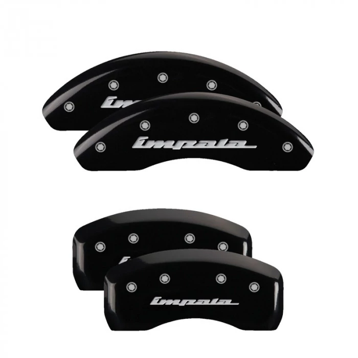 MGP® - Black Caliper Covers with Impala Engraving