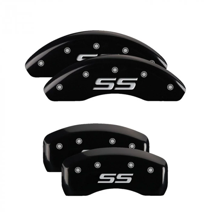 MGP® - Black Caliper Covers with SS (Monte Carlo) Engraving