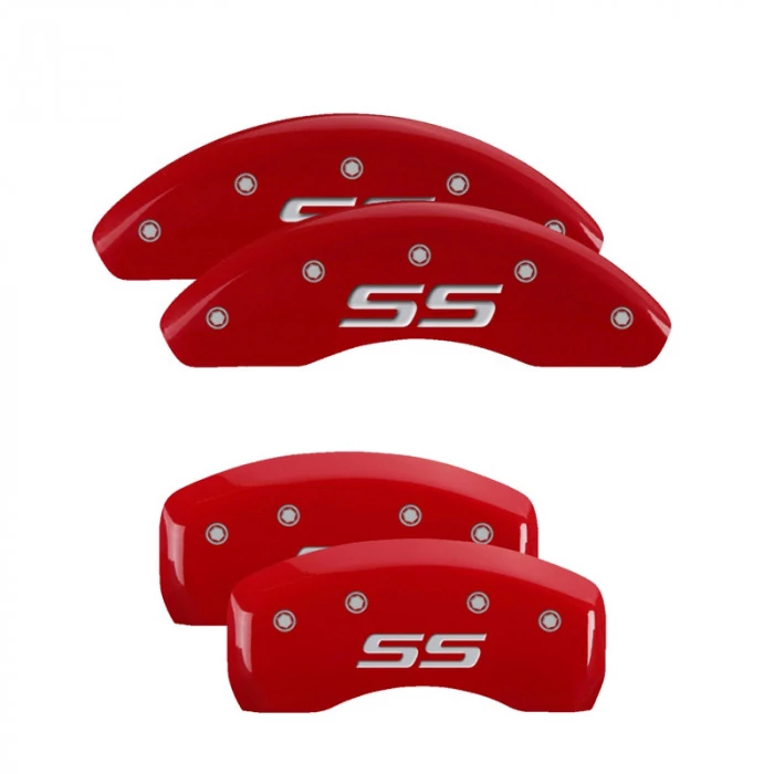 MGP® - Red Caliper Covers with SS (Monte Carlo) Engraving