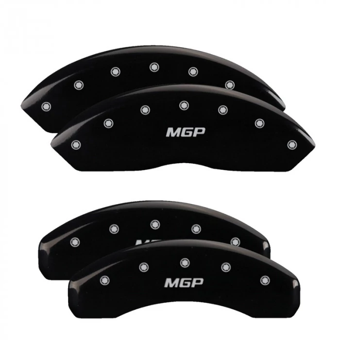 MGP® - Black Caliper Covers with MGP Engraving for 3.0L V6 Models with 345mm Front Rotor