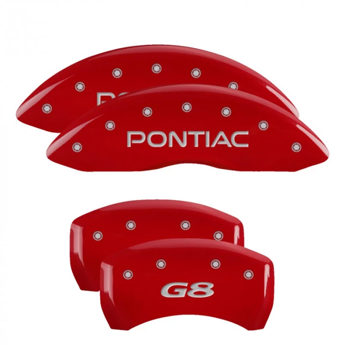 MGP® - Red Caliper Covers with Pontiac/G8 Engraving