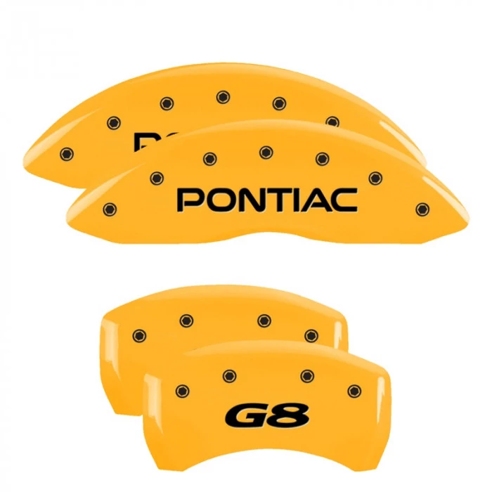 MGP® - Yellow Caliper Covers with Pontiac/G8 Engraving