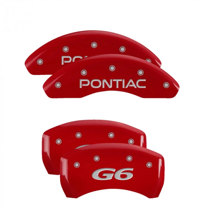 MGP® - Red Caliper Covers with Pontiac/G6 Engraving