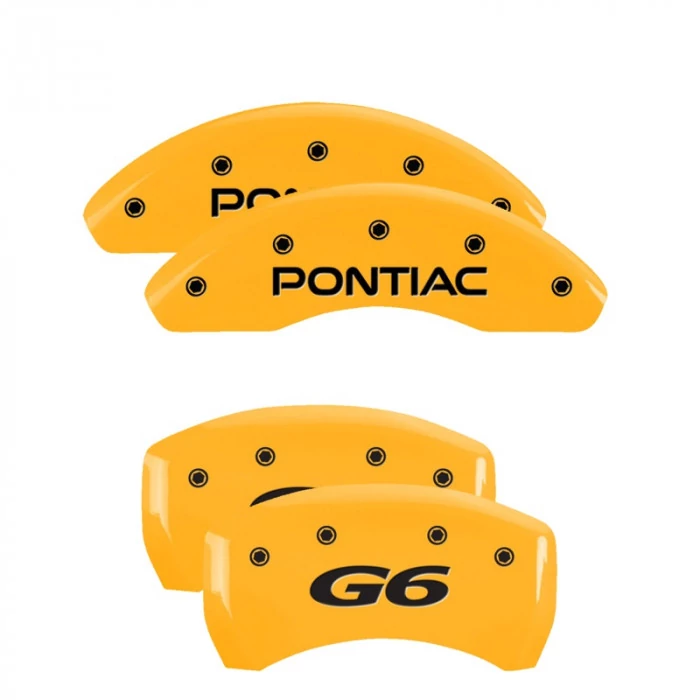 MGP® - Yellow Caliper Covers with Pontiac/G6 Engraving