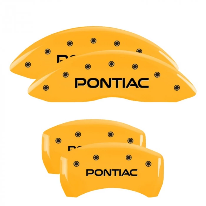 MGP® - Yellow Caliper Covers with Pontiac Engraving