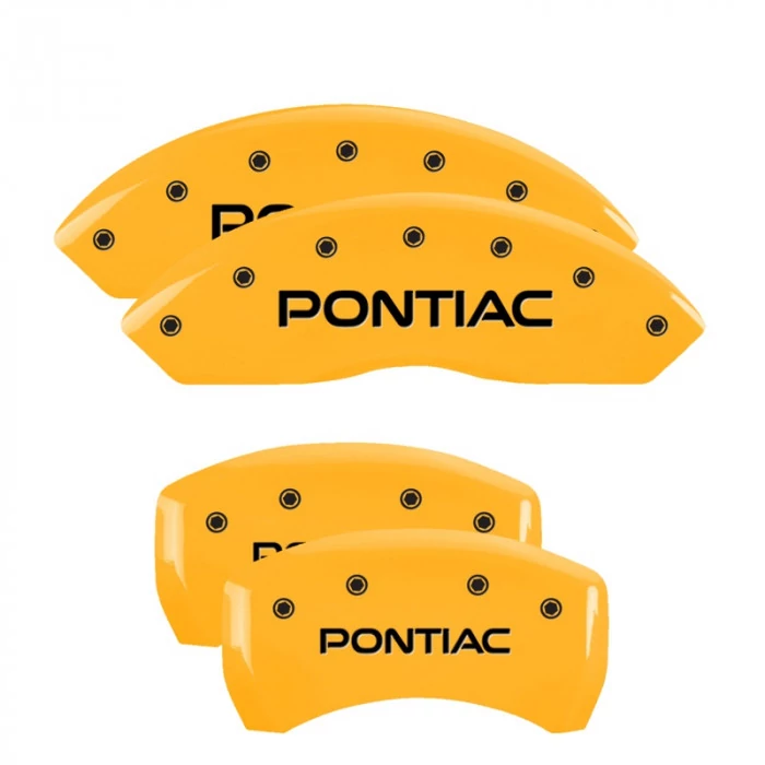 MGP® - Yellow Caliper Covers with Pontiac Engraving