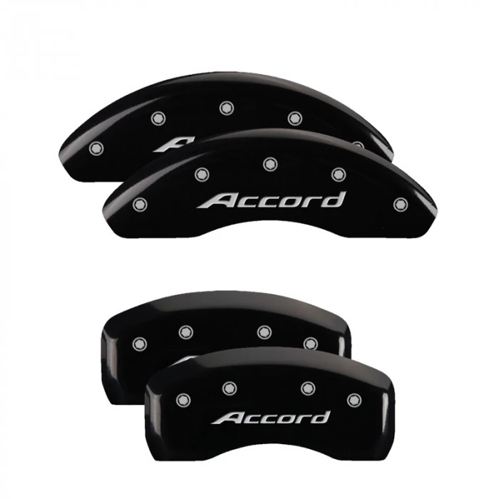 MGP® - Black Caliper Covers with Accord Engraving for Models with 6 Cylinders