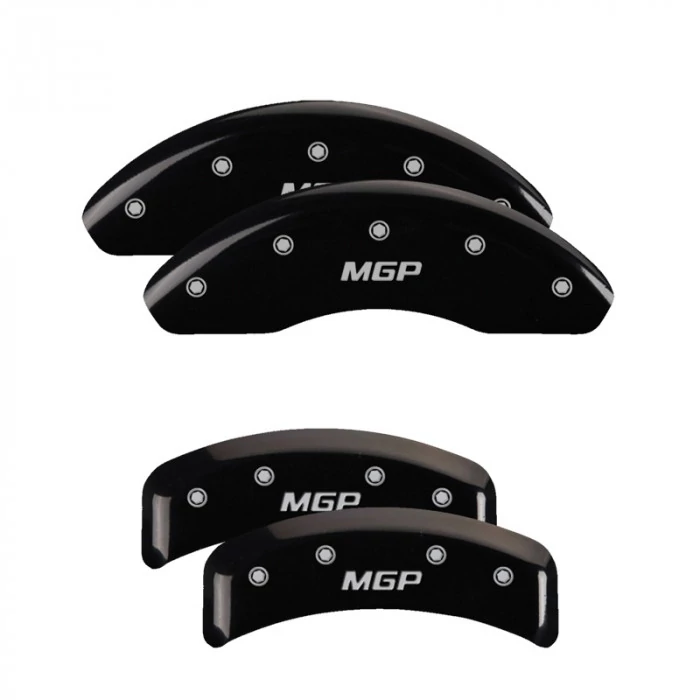 MGP® - Black Caliper Covers with MGP Engraving for Models with 4 Cylinders