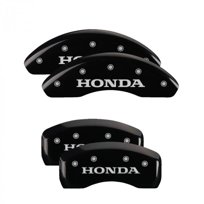 MGP® - Black Caliper Covers with Honda Engraving for Models with 6 Cylinders