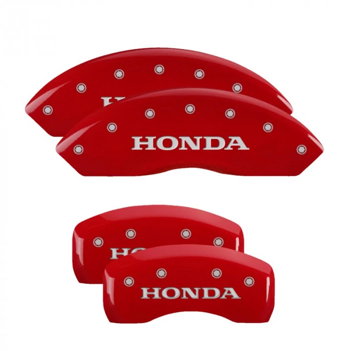 MGP® - Red Caliper Covers with Honda Engraving