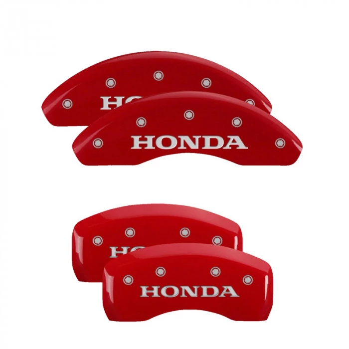 MGP® - Red Caliper Covers with Honda Engraving